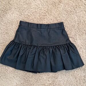 Faux Black Leather Skirt - NWT - Size Small